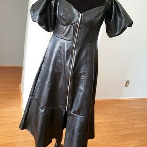 ASOS Faux leather midi dress